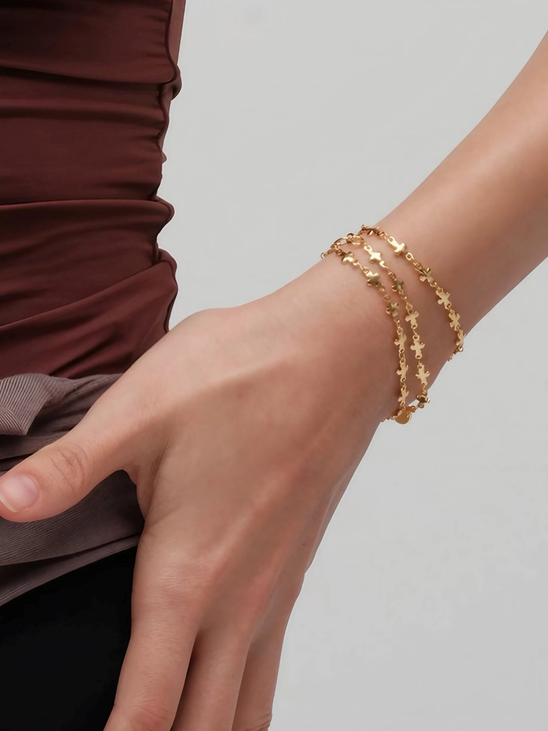 Chic Cross Chain Bracelet-Bracelets-SoulAdorne