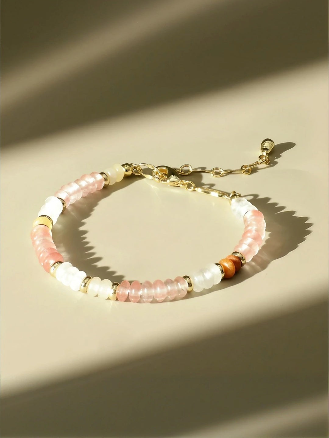 Lively Peach Energy Bracelet-Bracelets-SoulAdorne