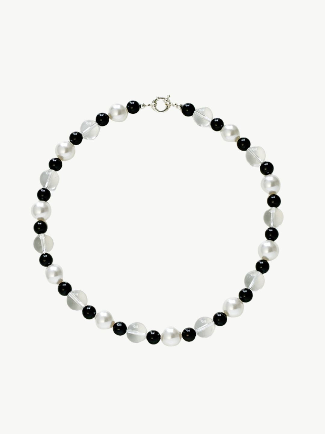 Beaded Crystal Pearl Necklace-Necklaces-SoulAdorne