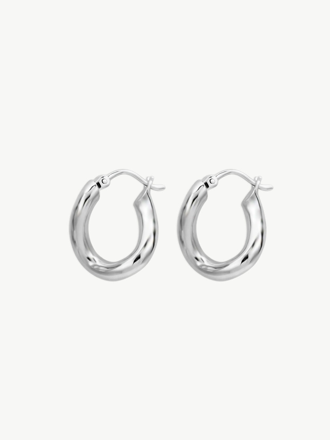 Geometric Edge Hoop Earrings-Earrings-SoulAdorne
