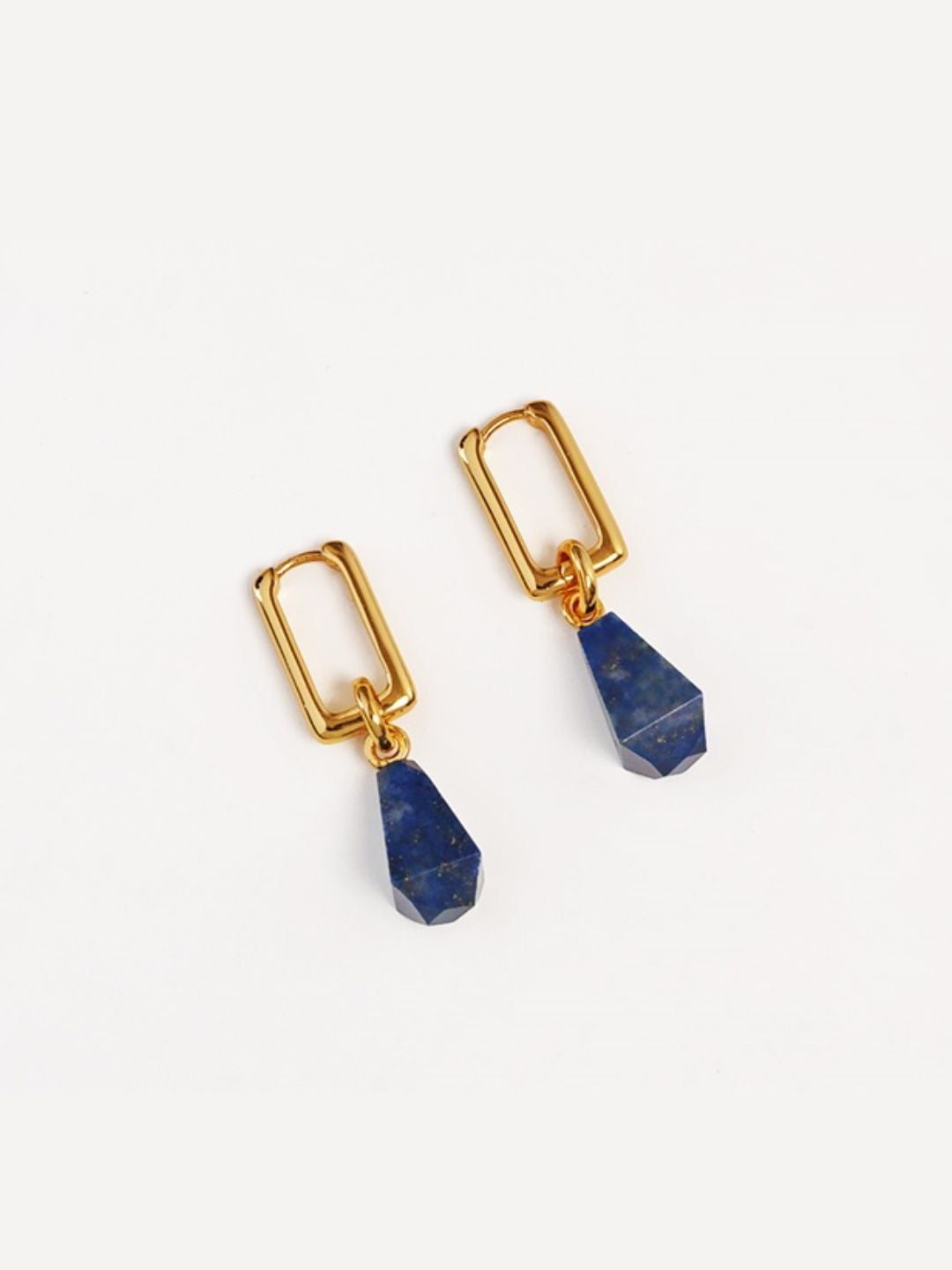 French Minimalist Gold Drop Earrings-Earrings-SoulAdorne