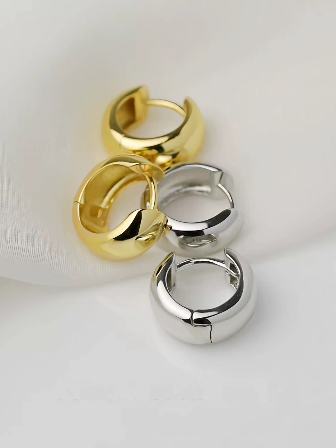 Classic Crest Huggies-Earrings-SoulAdorne