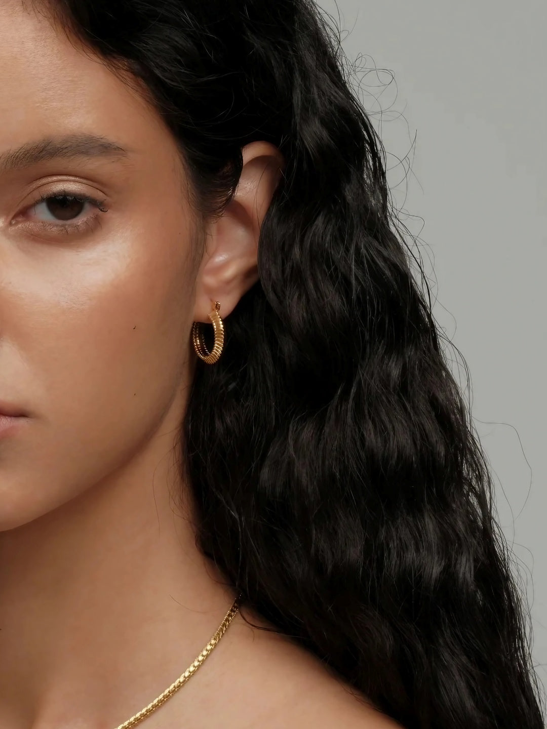 Eclat Hoop Earrings-Earrings-SoulAdorne