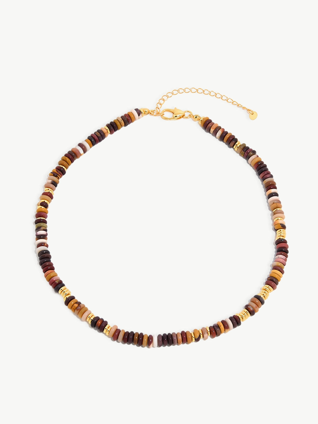 Layered Natural Stone Necklace-Necklaces-SoulAdorne