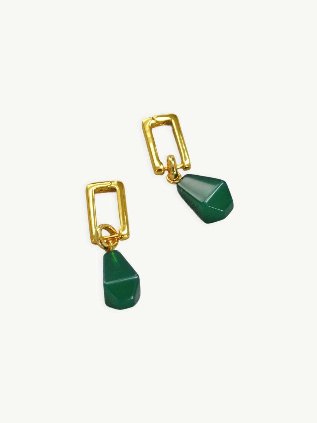 French Minimalist Gold Drop Earrings-Earrings-SoulAdorne