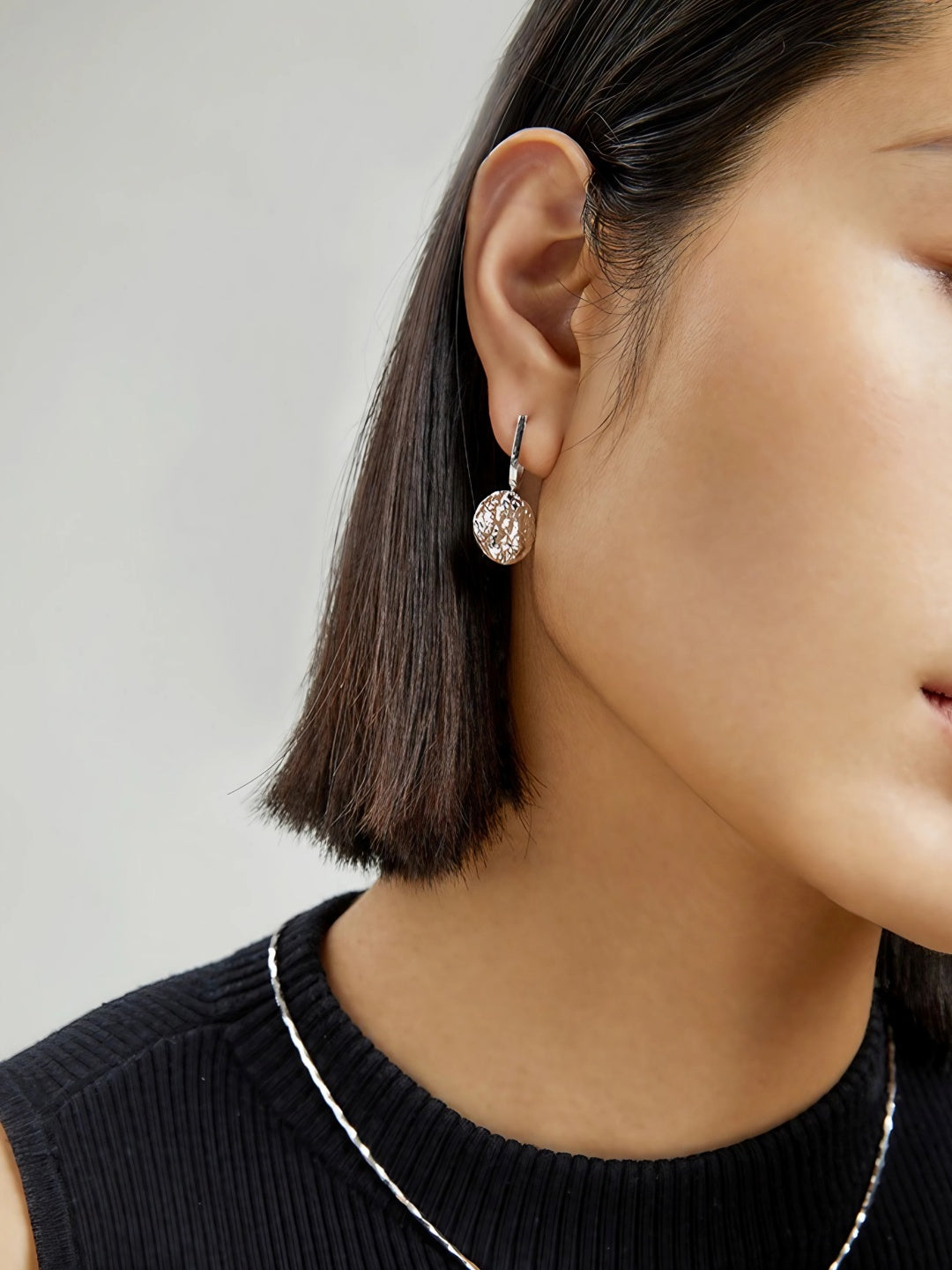 U-Texture Drop Earrings-Earrings-SoulAdorne