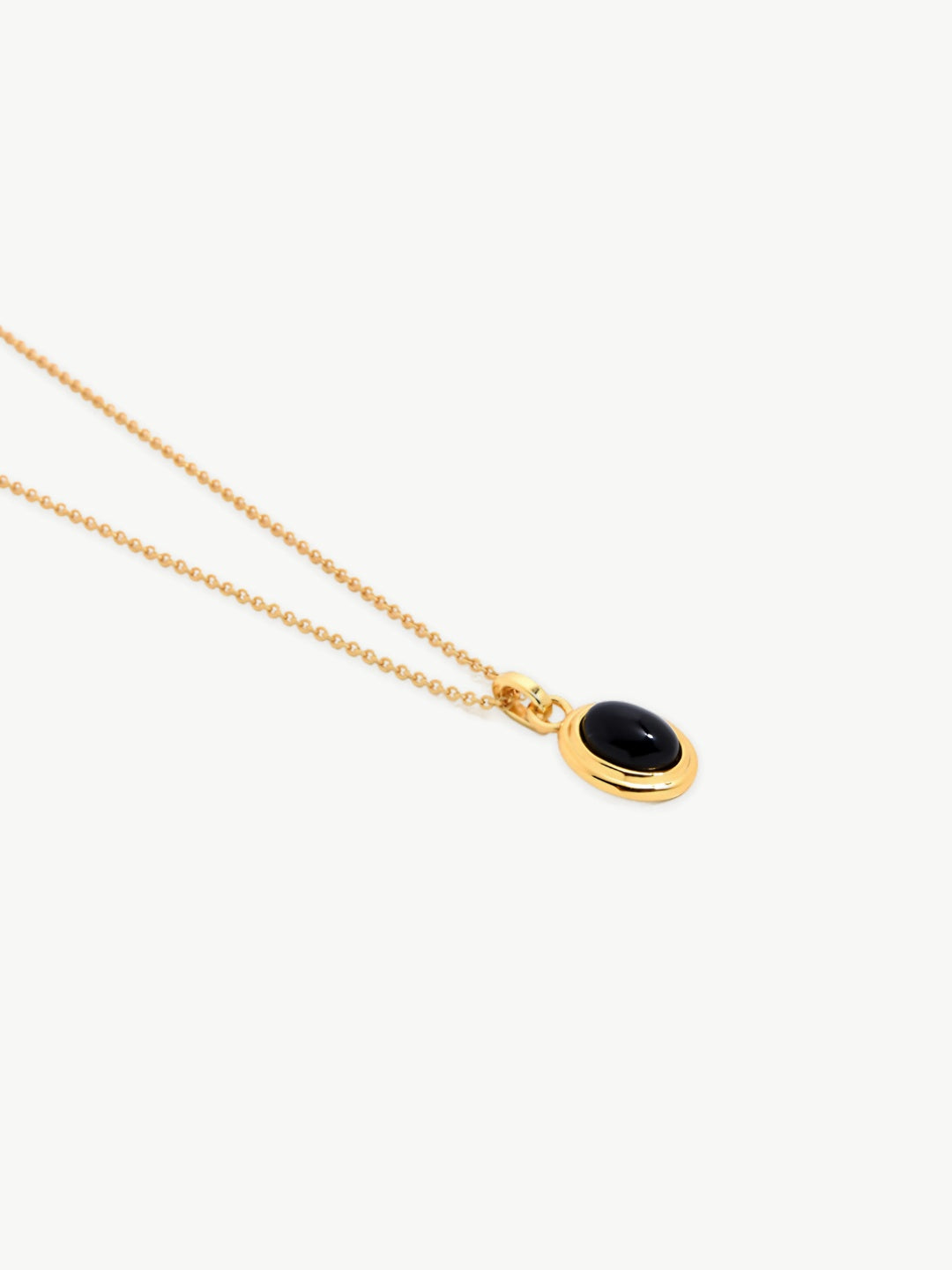 Oval Gemstone Pendant Necklace-Necklaces-SoulAdorne