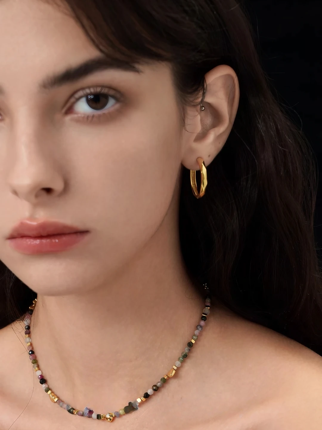 Diamond Edge Hoops-Earrings-SoulAdorne