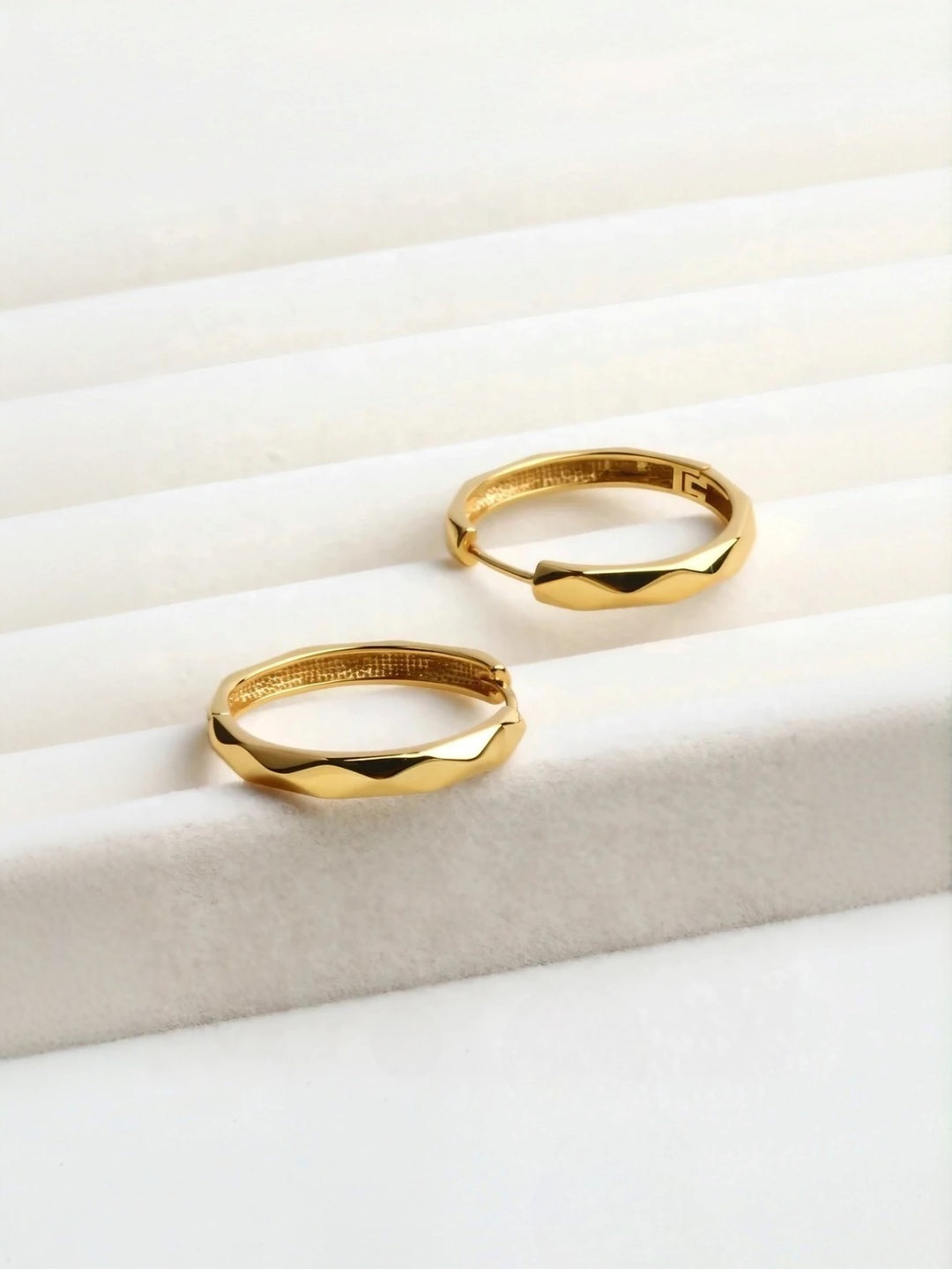 Diamond Edge Hoops-Earrings-SoulAdorne