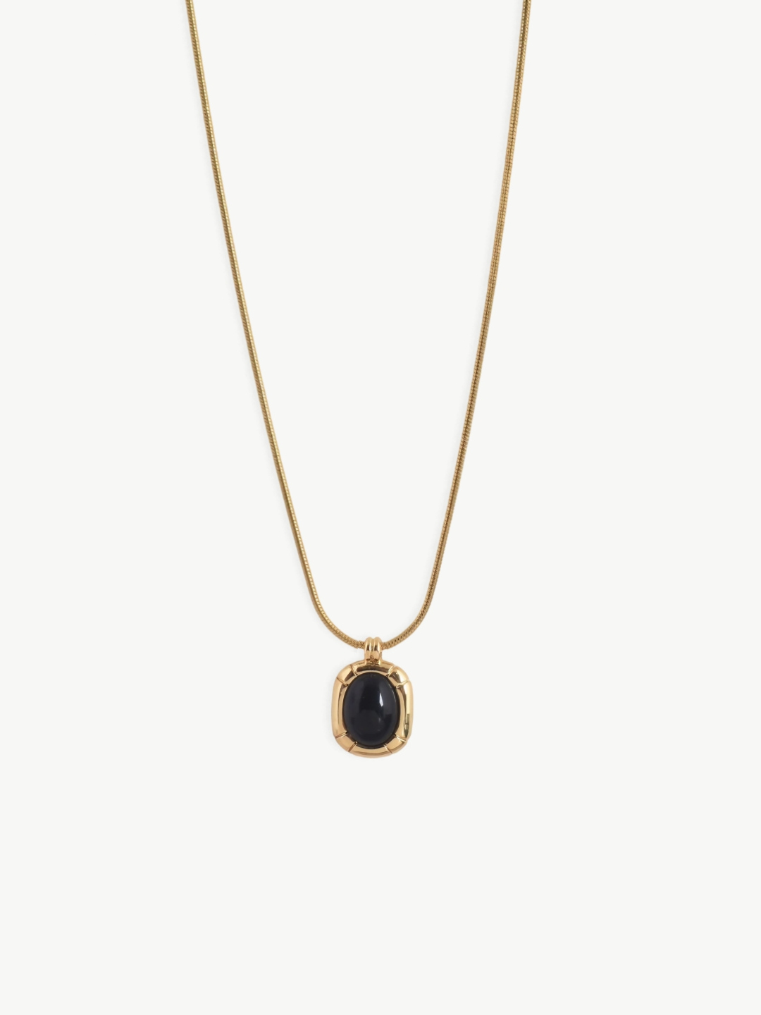 Elegant Oval Gemstone Necklace