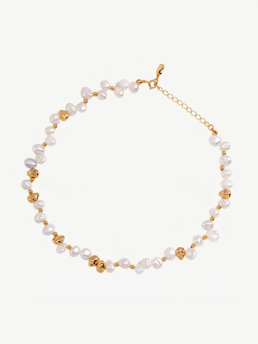 Gilded Pearl Harmony Necklace-Necklaces-SoulAdorne