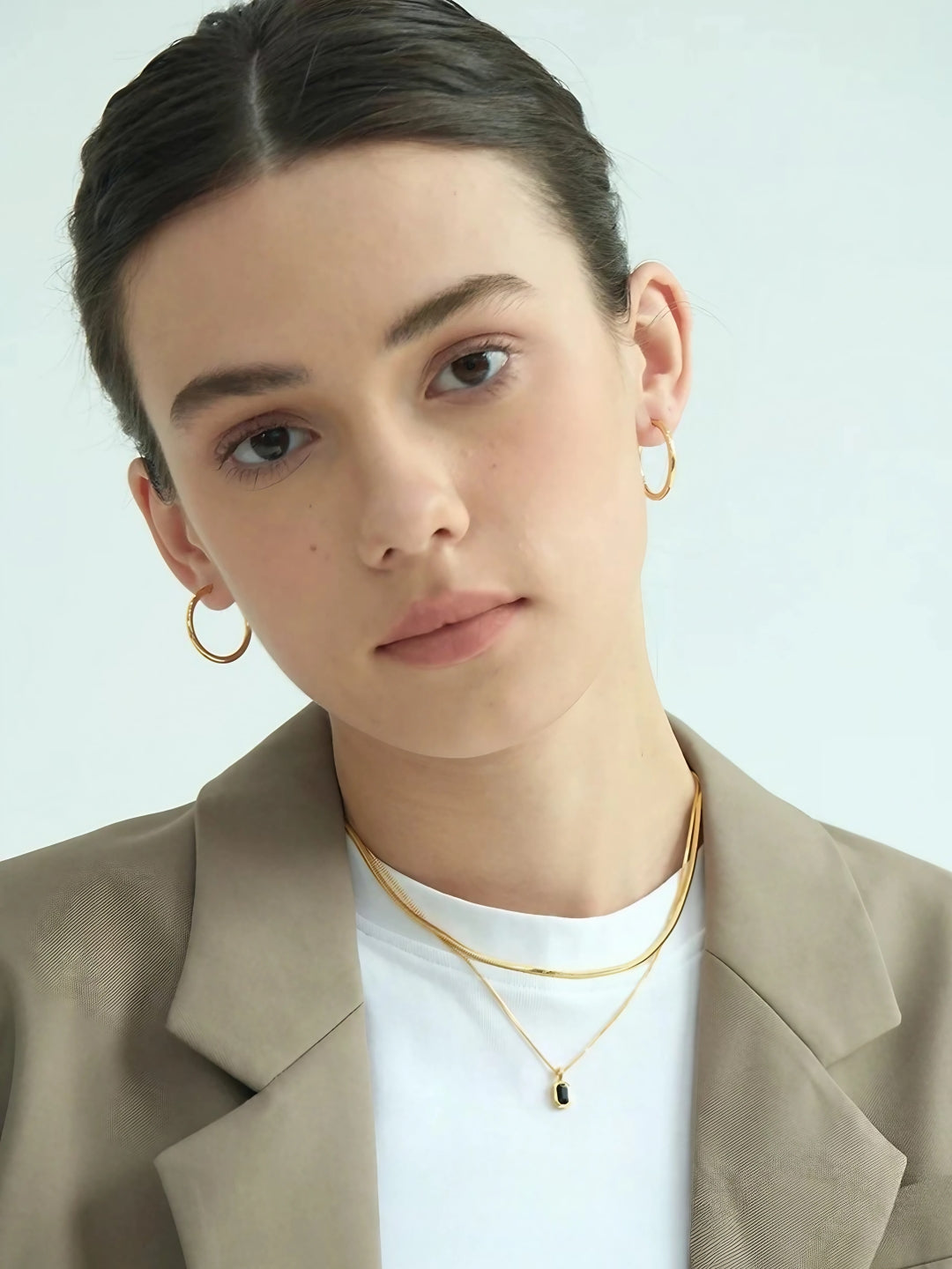 Golden Orbit Hoop Earring-Earrings-SoulAdorne