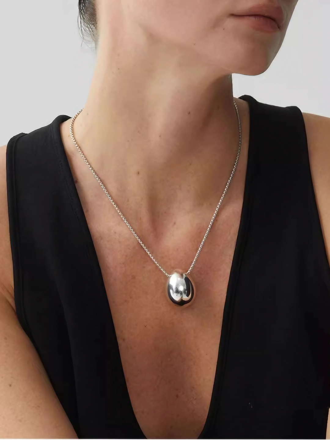 Teardrop Stone Pendant Necklace-Necklaces-SoulAdorne