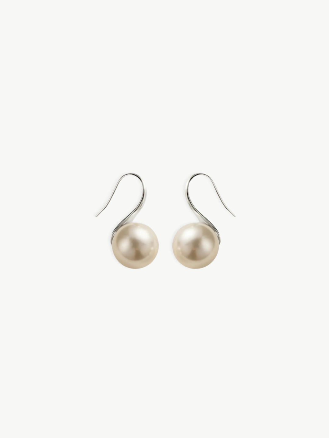 Lustrous Pearl Hooks-Earrings-SoulAdorne