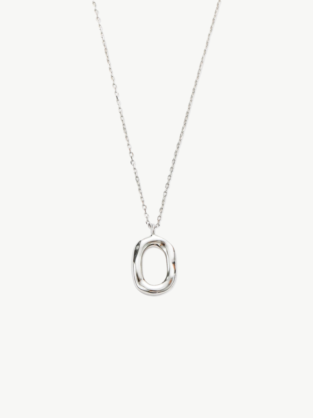 Minimalist Aura Pendant Necklace gold vermeil and 925 sterling silver pendant necklace alternate product view 4
