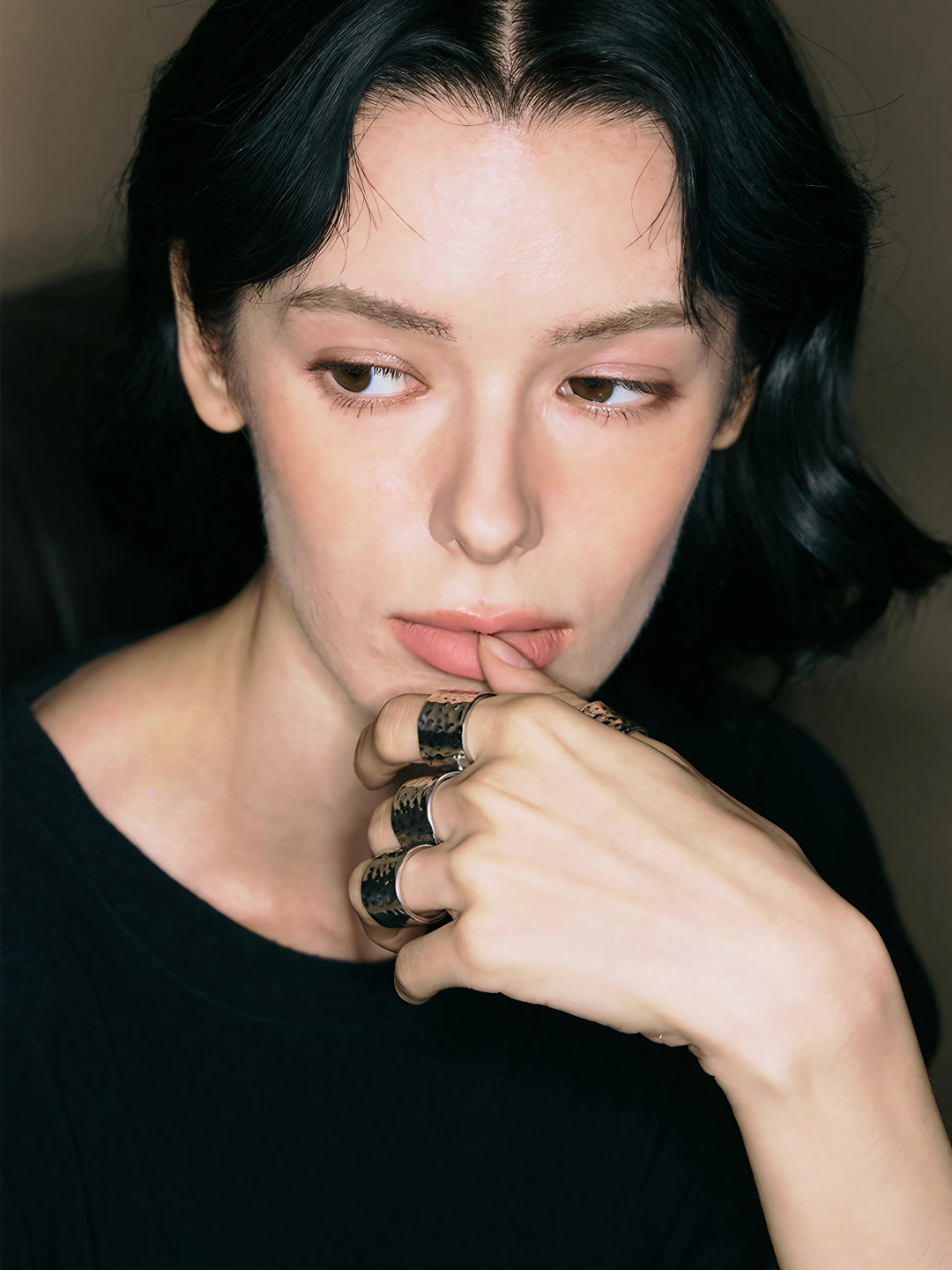 Textured Dome Open Ring-Rings-SoulAdorne