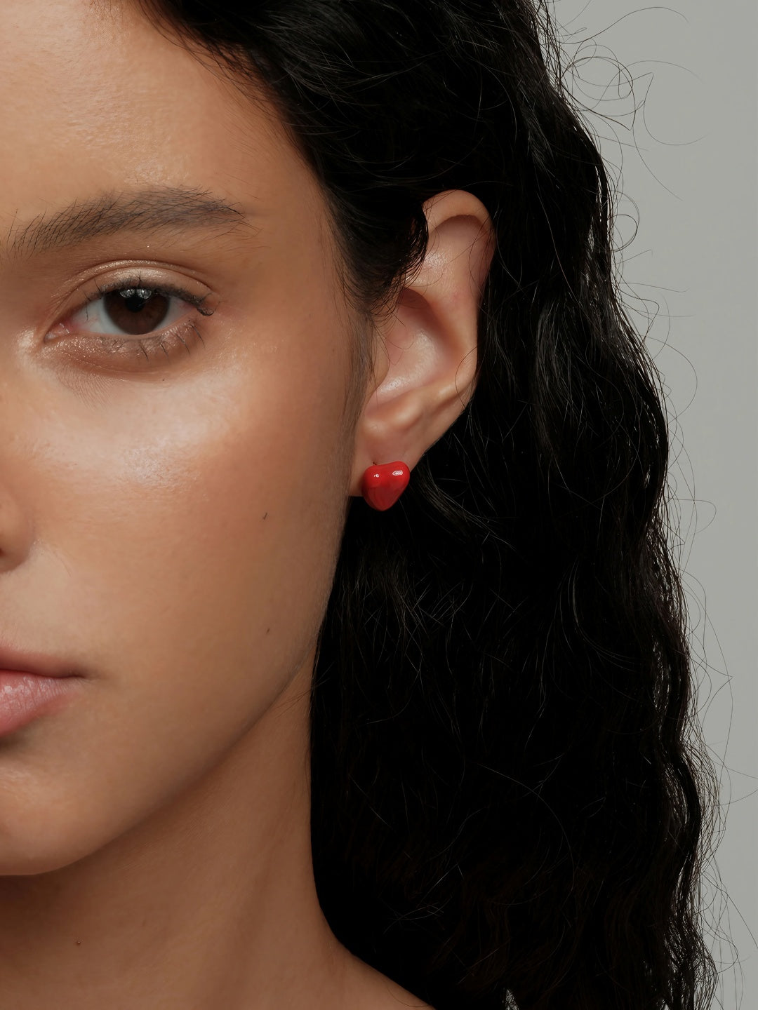 Heart Glow Stud Earrings-Earrings-SoulAdorne