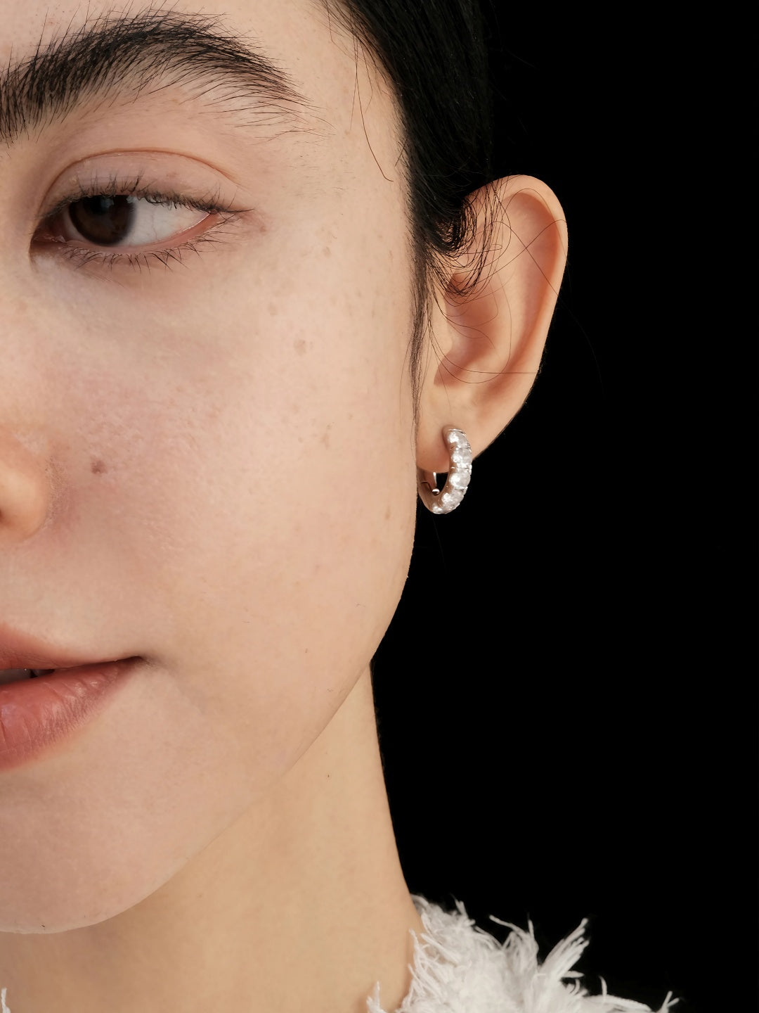 Crystal Glow Hoop Earrings-Earrings-SoulAdorne