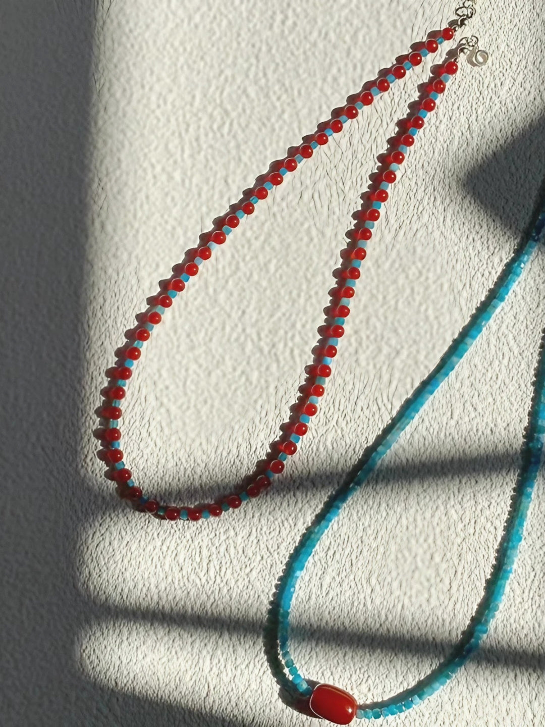 Layered Gemstone Beaded Necklace-Necklaces-SoulAdorne