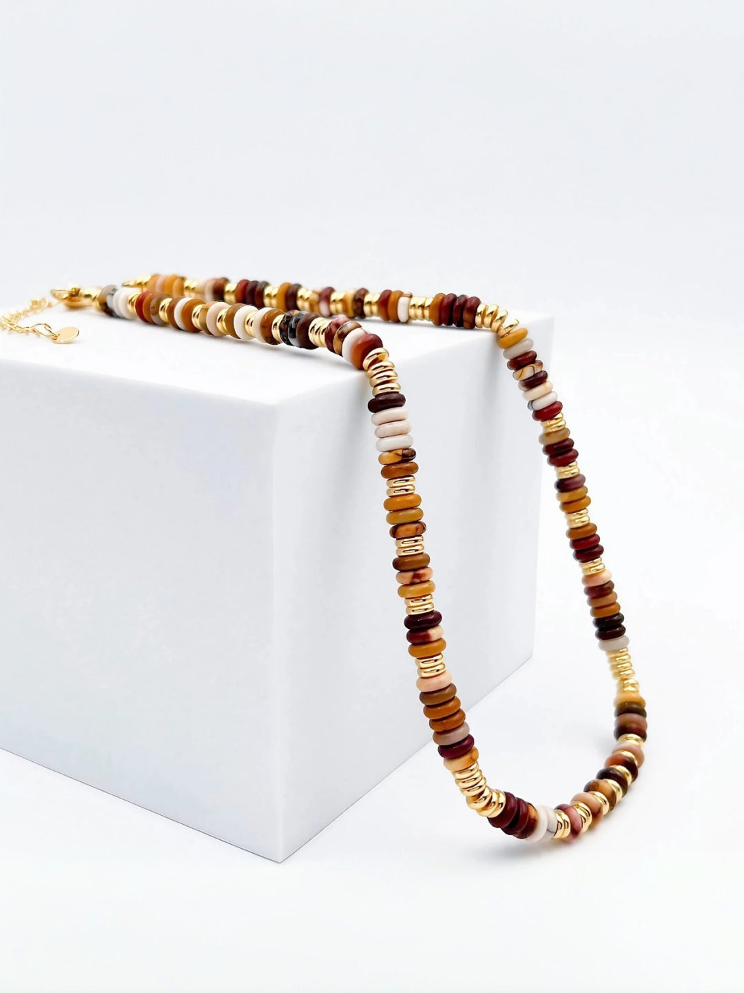 Layered Natural Stone Necklace-Necklaces-SoulAdorne