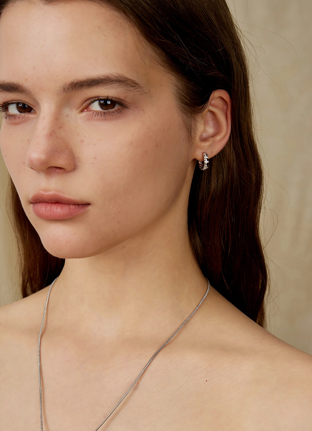 Serpentine Coil Hoop Earrings-Earrings-SoulAdorne