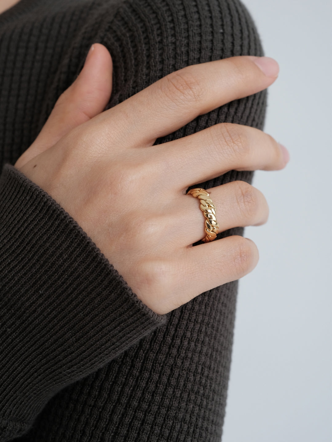 Braided Open Band Ring-Rings-SoulAdorne