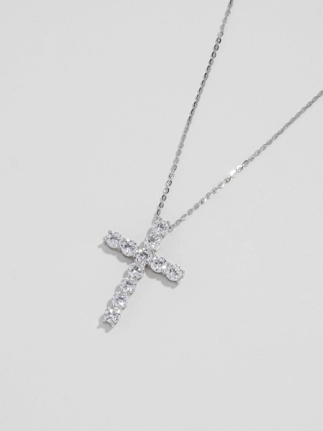 Crystal Cross Pendant Necklace-Necklaces-SoulAdorne