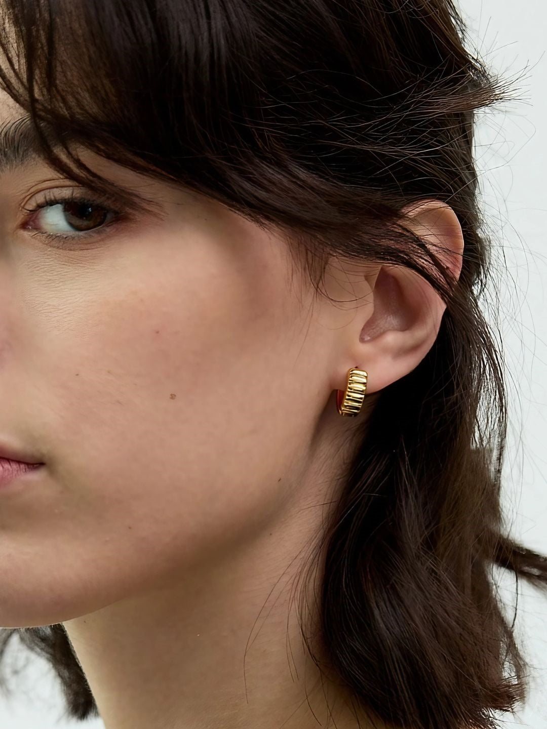 Luxe Texture Hoop Earrings-Earrings-SoulAdorne