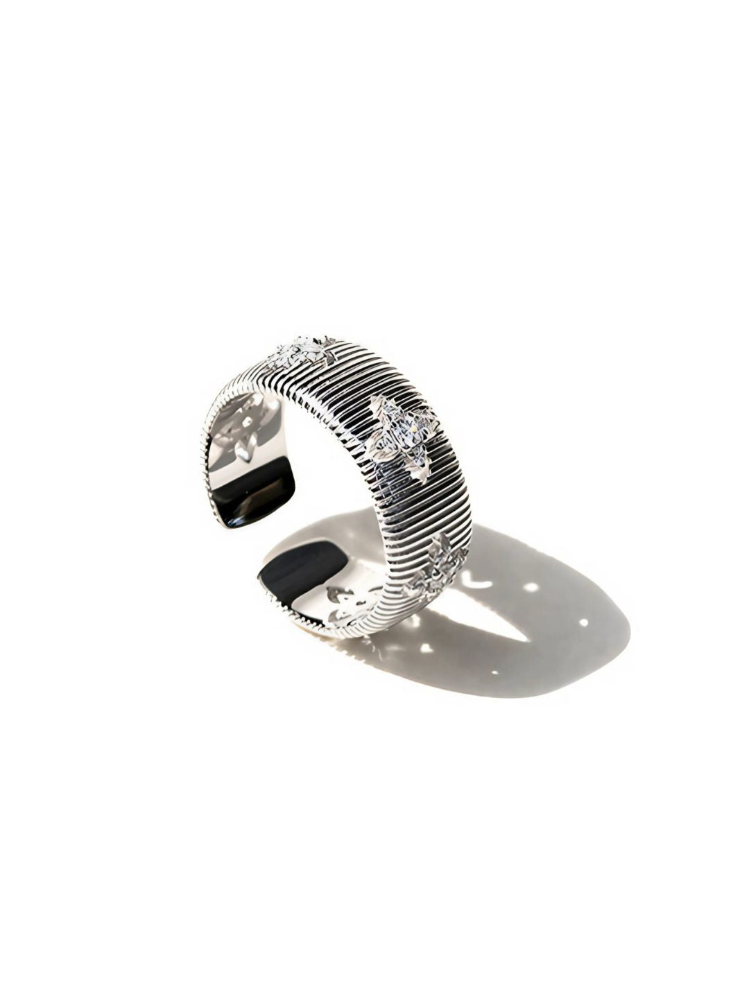 Italian-Style Engraved Open Ring-Rings-SoulAdorne