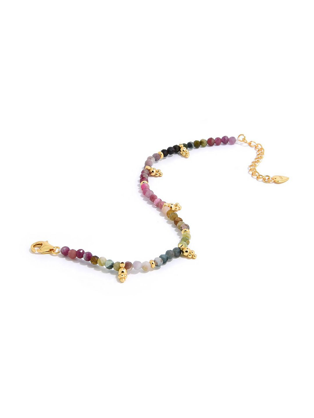 Ocean Heart Gemstone Bracelet-Bracelets-SoulAdorne