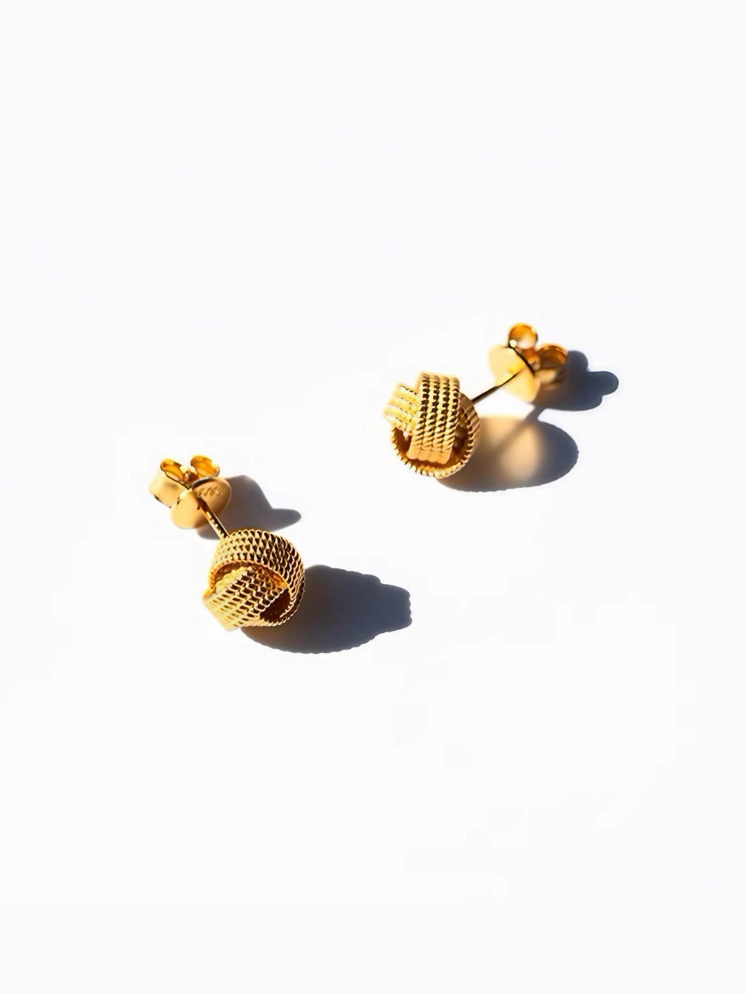 Minimalist Swirl Stud Earrings-Earrings-SoulAdorne