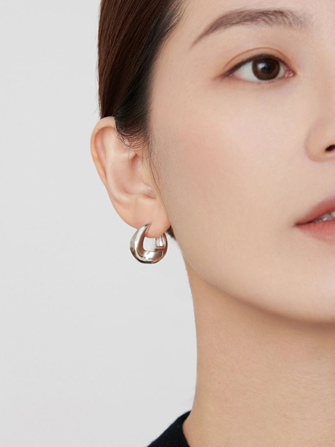 Teardrop Hoop Earrings-Earrings-SoulAdorne