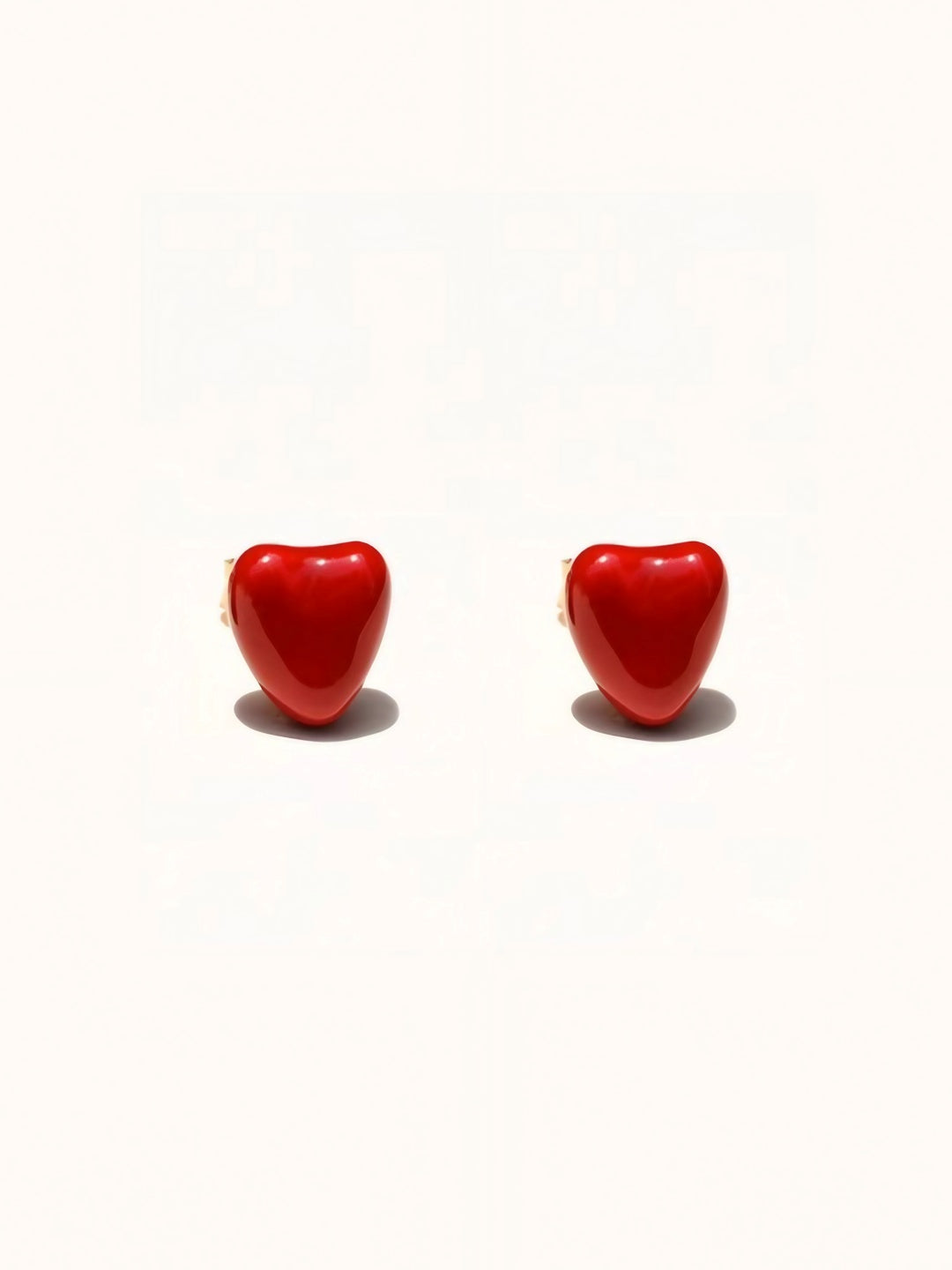 Heart Glow Stud Earrings-Earrings-SoulAdorne