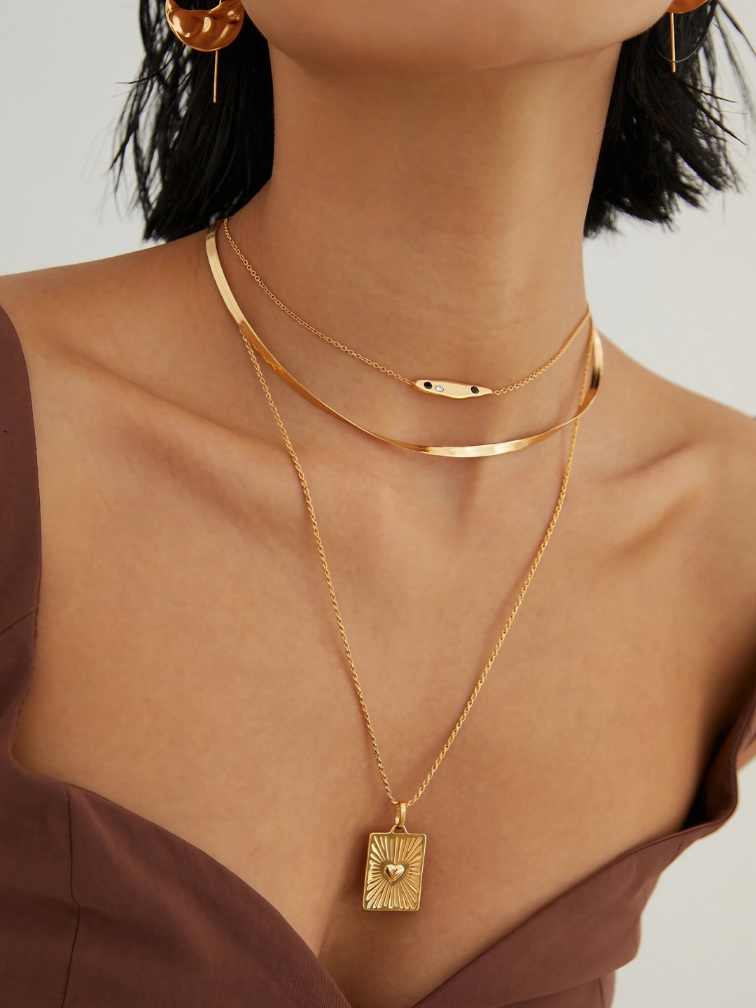 Serpent Elegance Necklace-Necklaces-SoulAdorne
