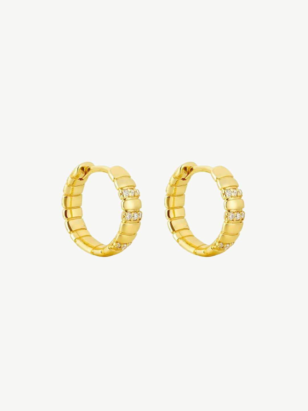 Serpentine Coil Hoop Earrings
