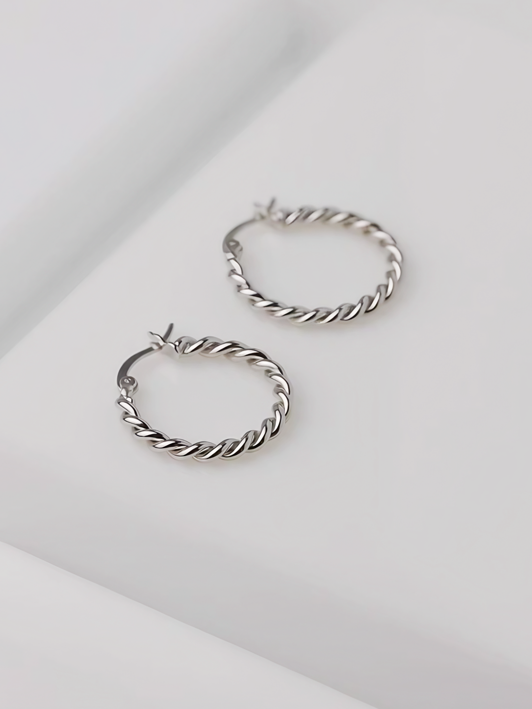 Twisted Elegance Hoops-Earrings-SoulAdorne