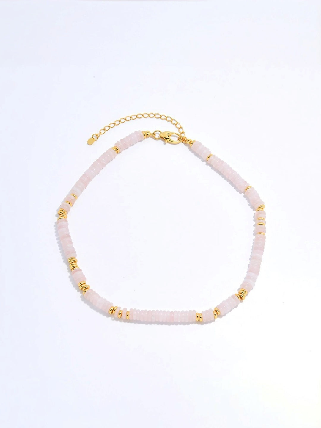 Natural Gemstone Disc Necklace-Necklaces-SoulAdorne