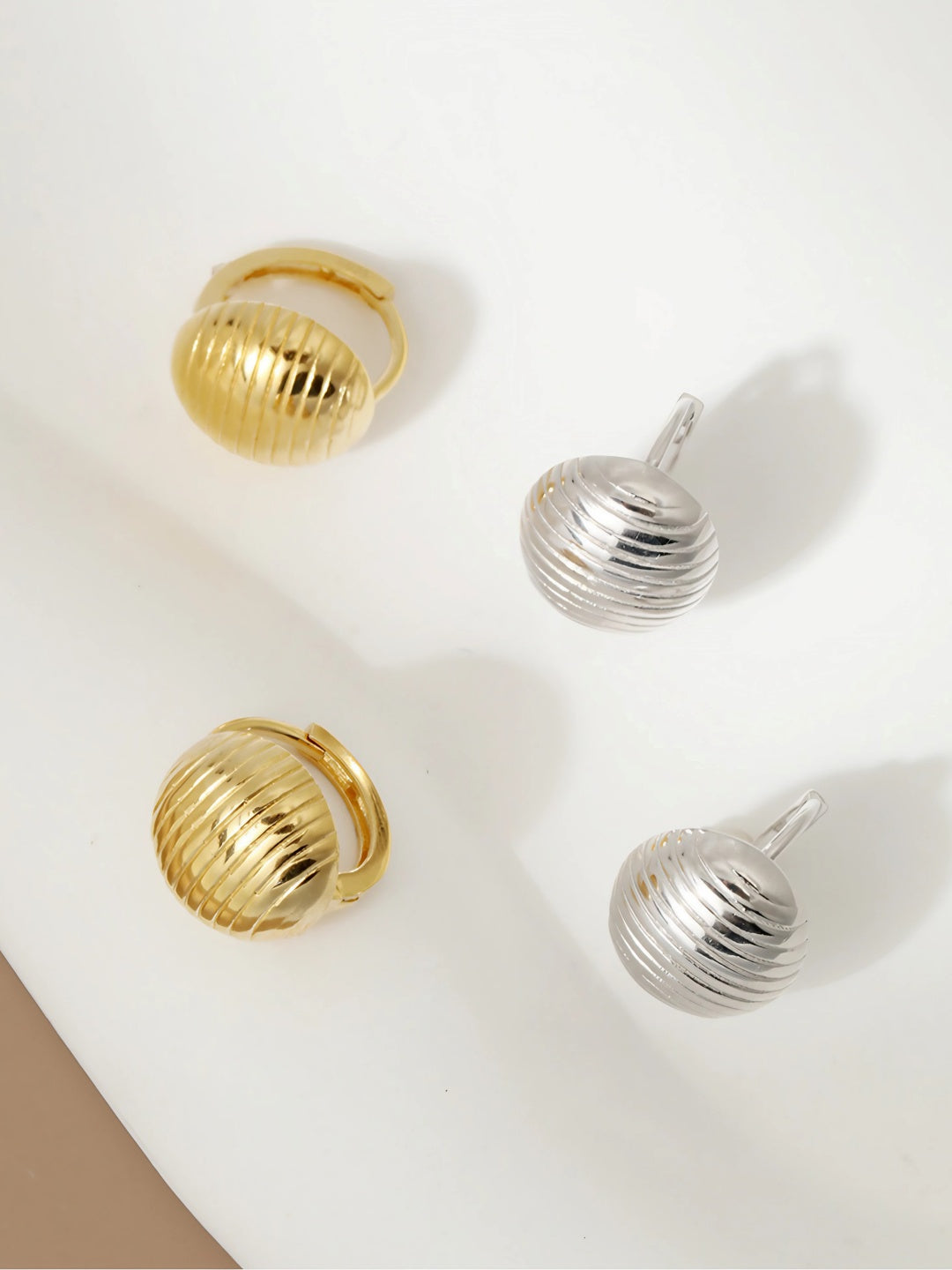 Orb Hoop Earrings-Earrings-SoulAdorne