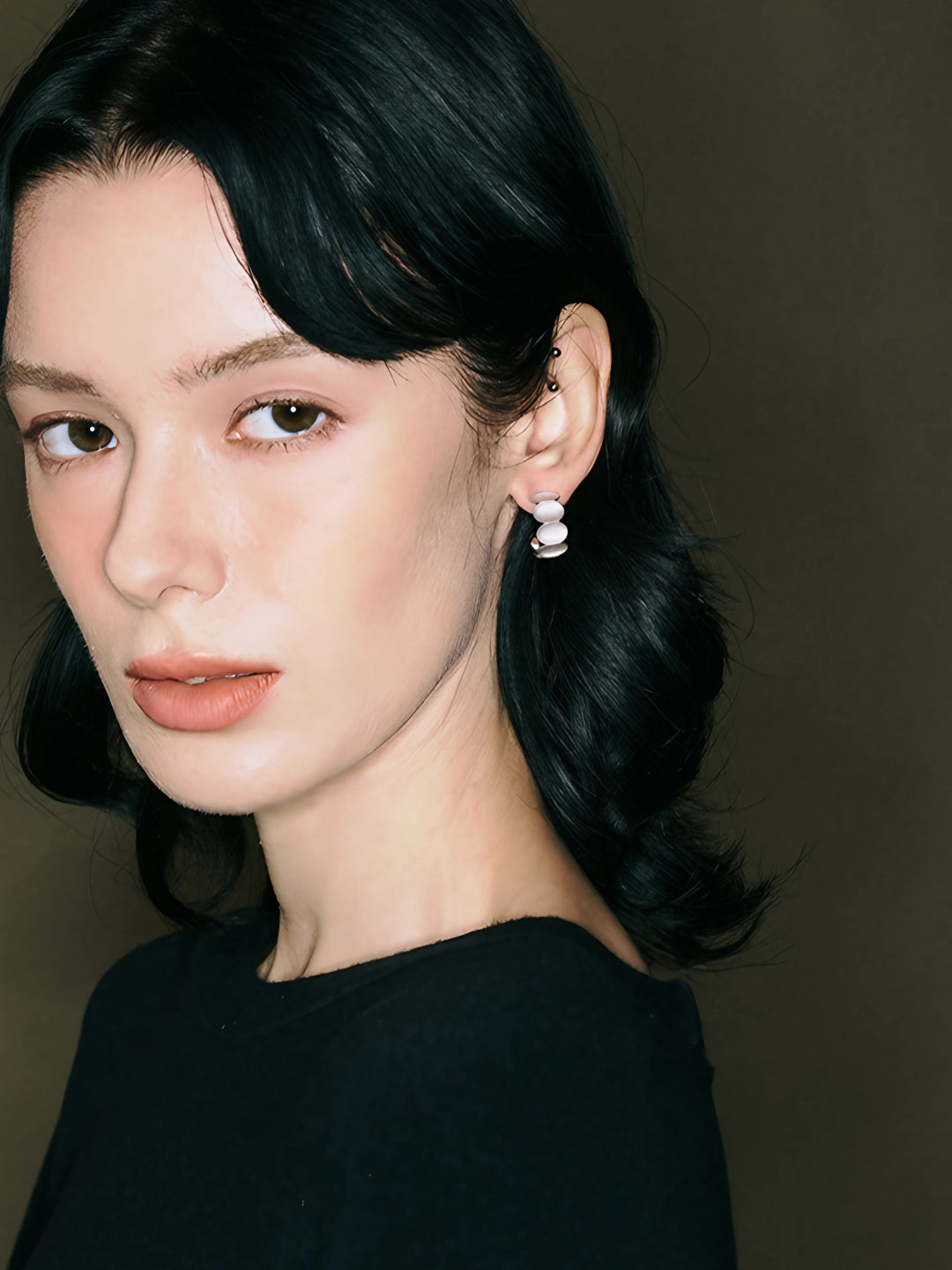LuxeCurve Hoop Earrings-Earrings-SoulAdorne