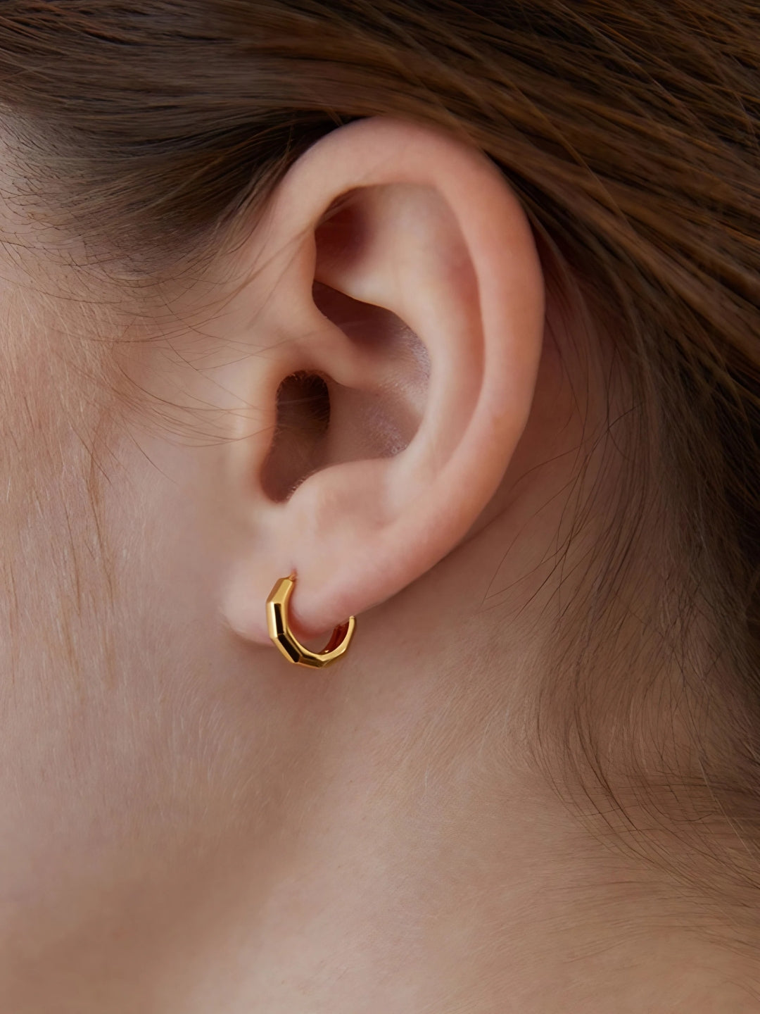 Geo Huggies Earrings-Earrings-SoulAdorne