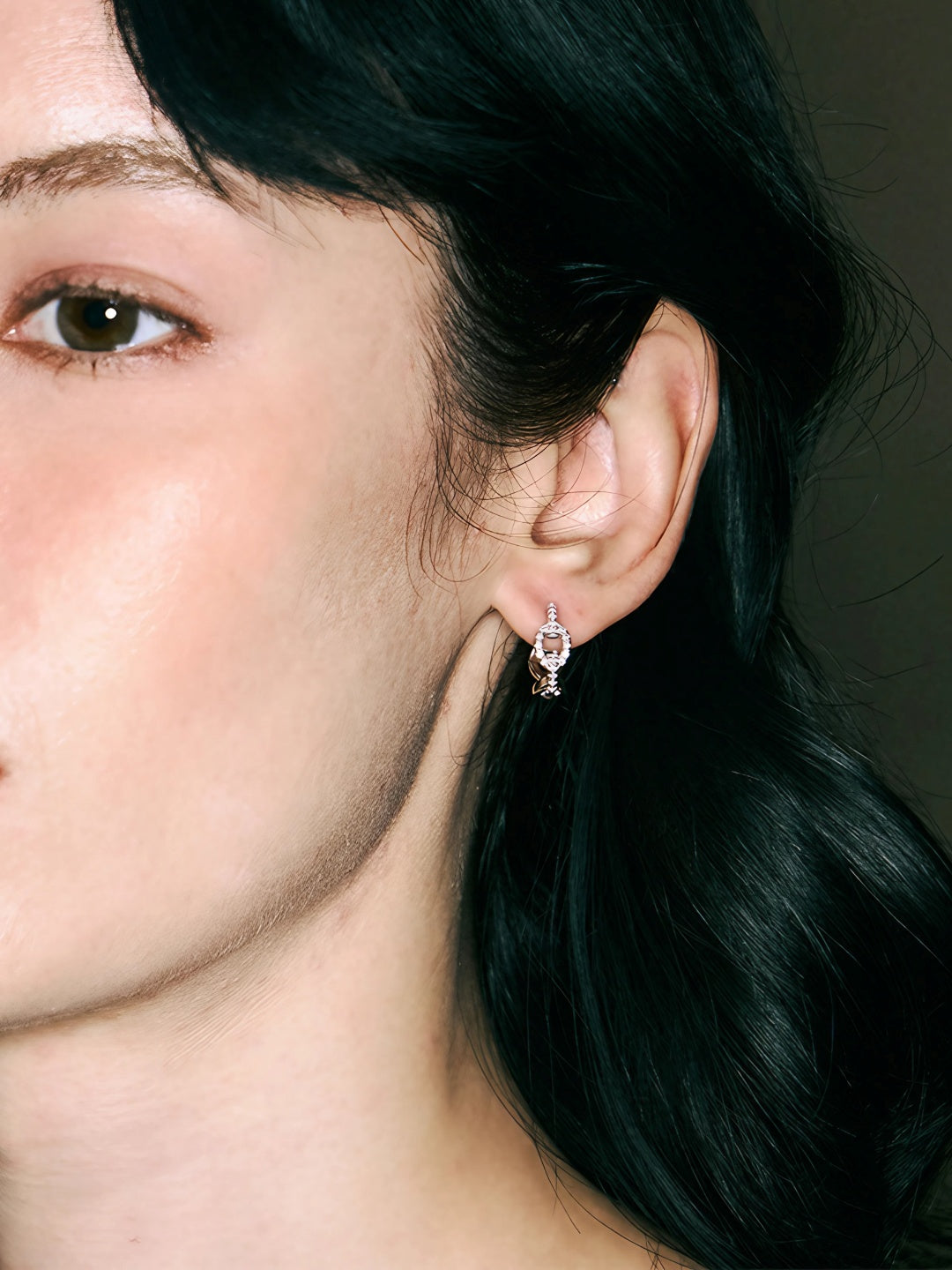 Layered Gemstone Hoop Earrings-Earrings-SoulAdorne