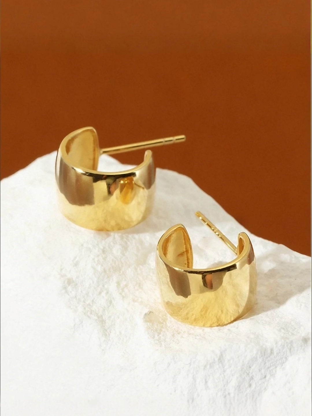 C-Loop Hoop Earrings-Earrings-SoulAdorne