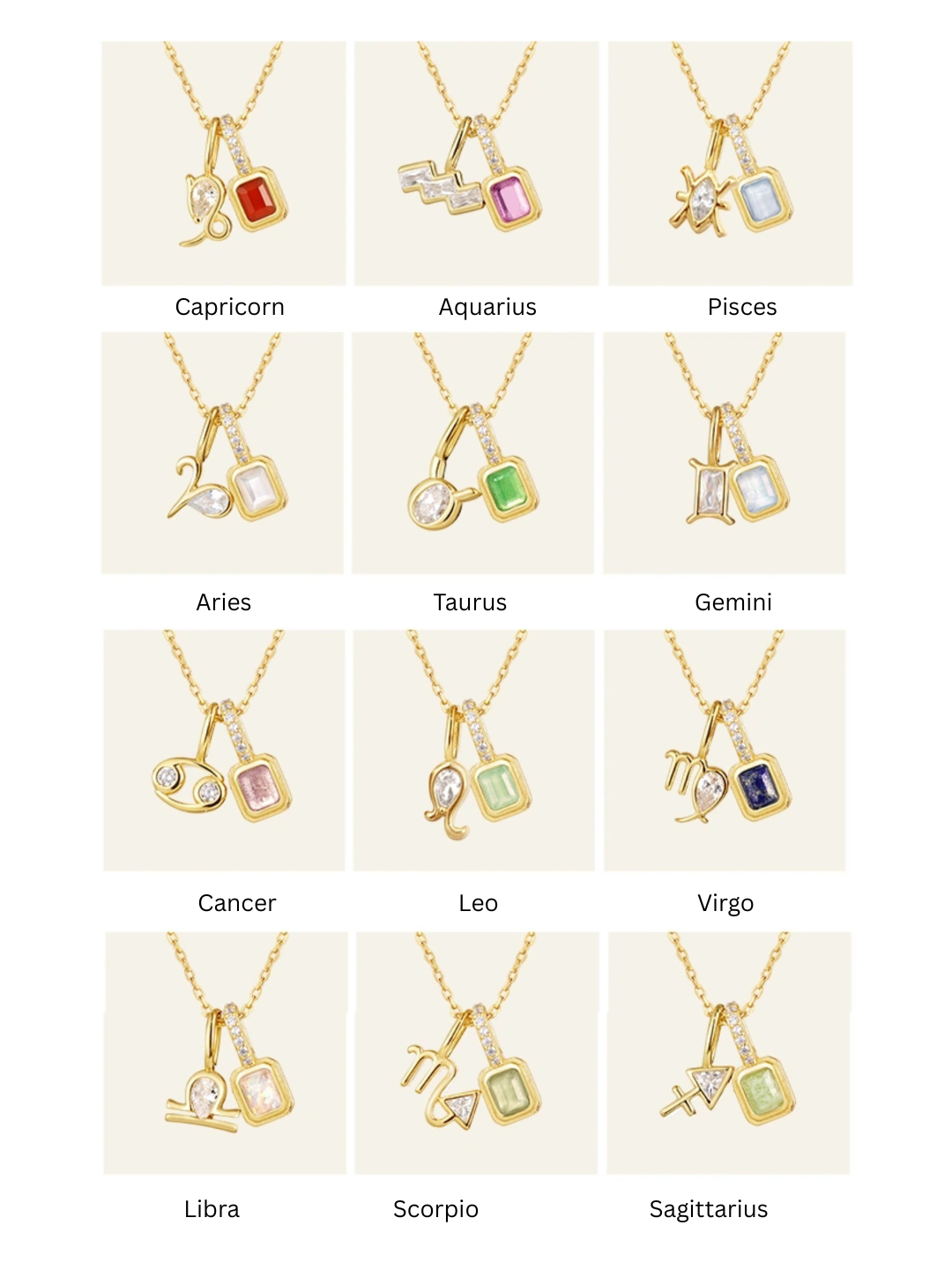 Celestial Soul Zodiac Necklace