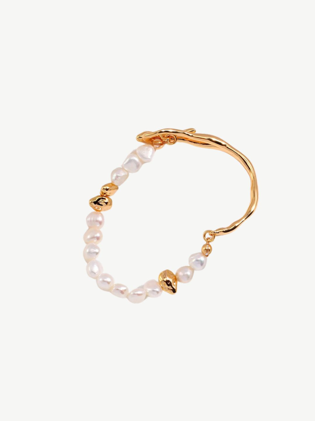 Sculpted Harmony Baroque Bracelet-Bracelets-SoulAdorne