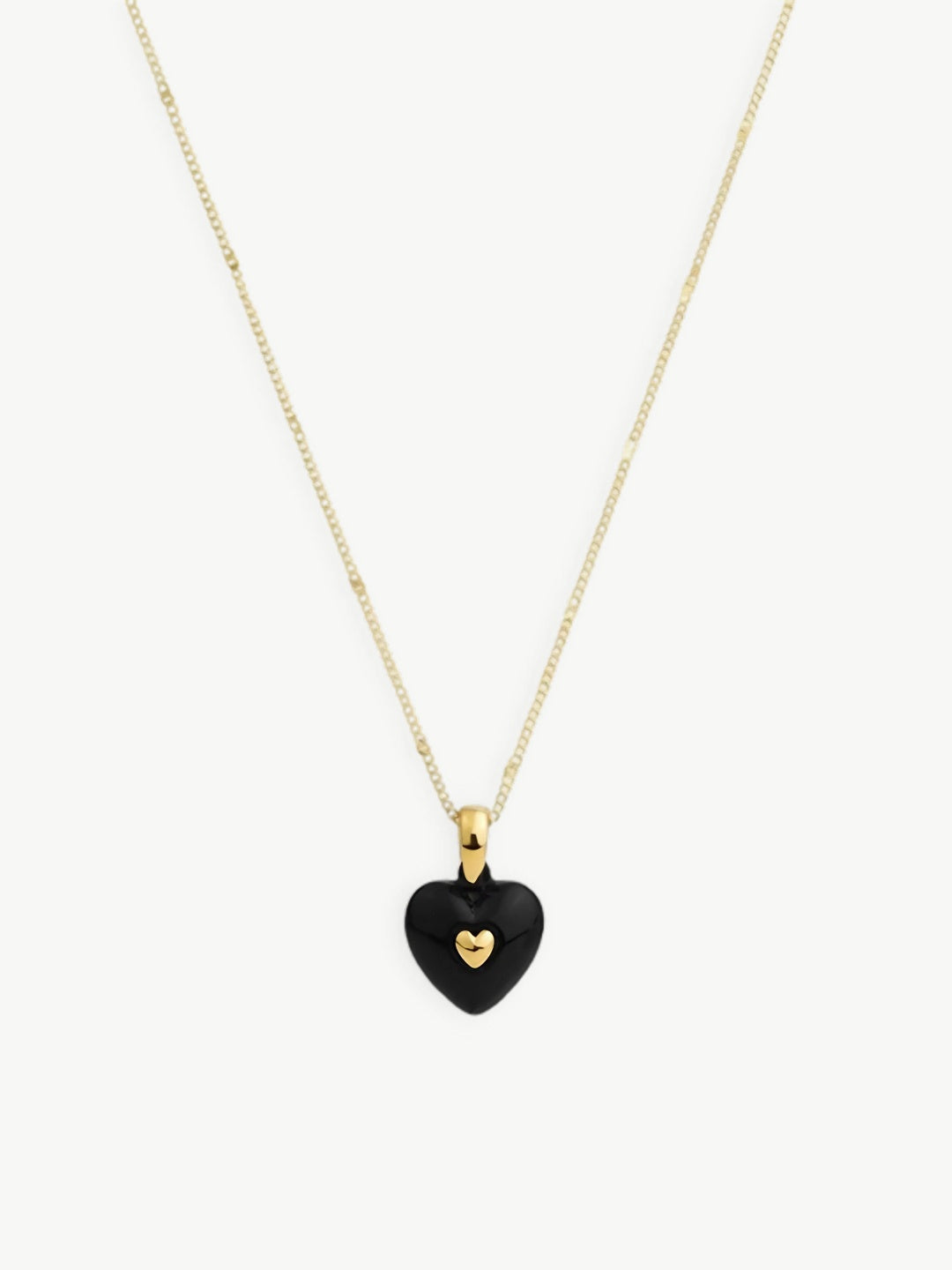 Layered Heart Charm Necklace-Necklaces-SoulAdorne