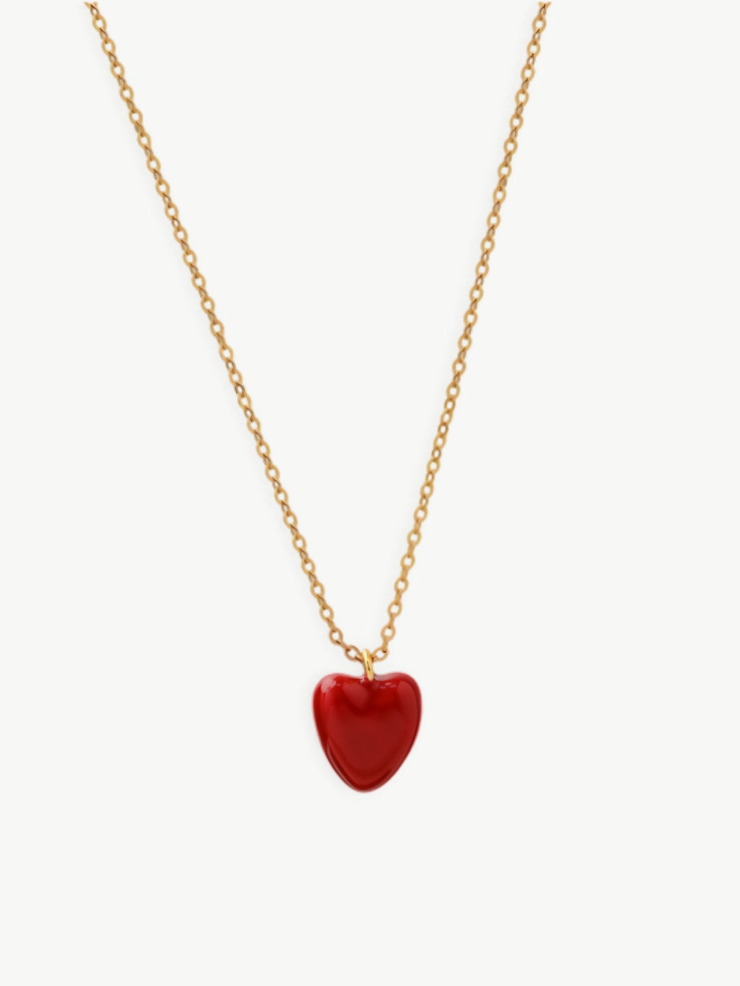 Mini Textured Heart Necklace-Necklaces-SoulAdorne