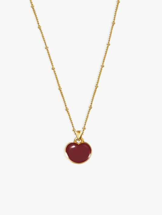 Midnight Heart Pendant Necklace