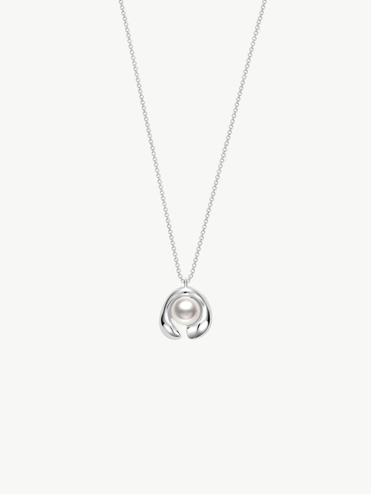 Solitaire Pearl Essence Necklace-Necklaces-SoulAdorne