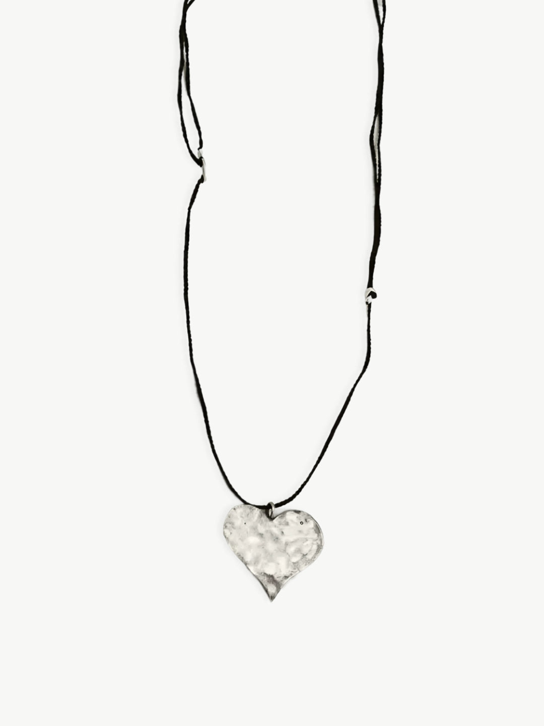 Retro Puffy Heart Necklace-Necklaces-SoulAdorne