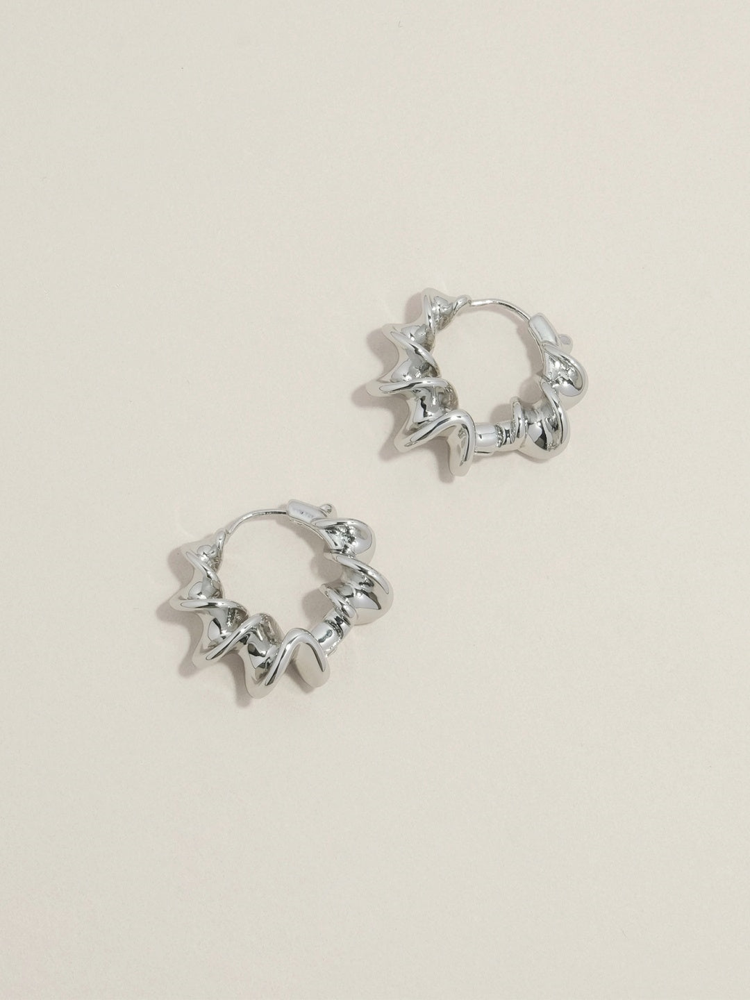 Twist Luxe Hoop Earrings-Earrings-SoulAdorne